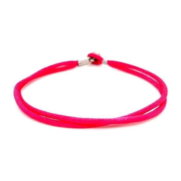 Pandora Pink Cord Heart Toggle Bracelet - Picture 4 of 5